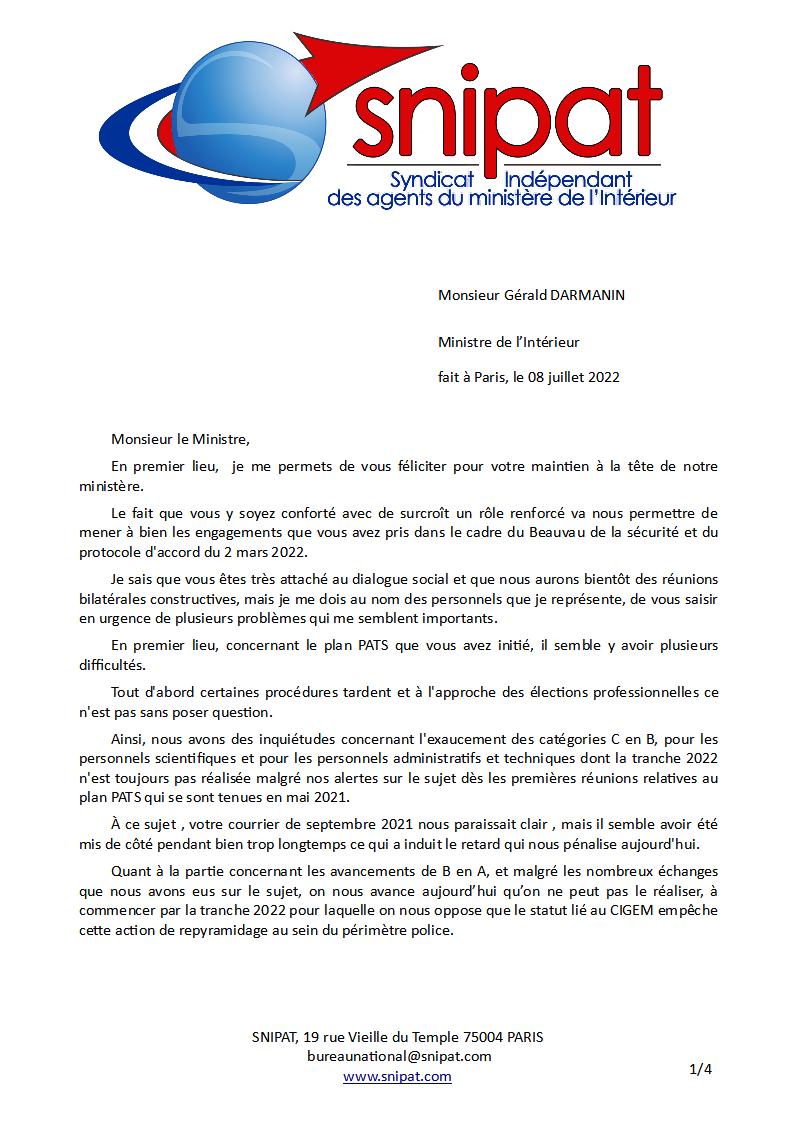 20220708-courrier-ministre-gouvernance-plan-pats-representativite-1.jpg